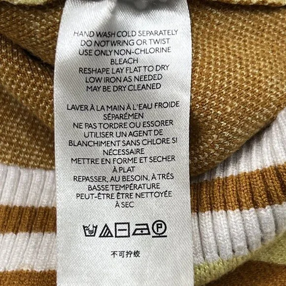 Urban Outfitters Randi Cropped Checkered Yellow Brown Sweater Vest V-Neck - NWOT - Picture 6 of 6